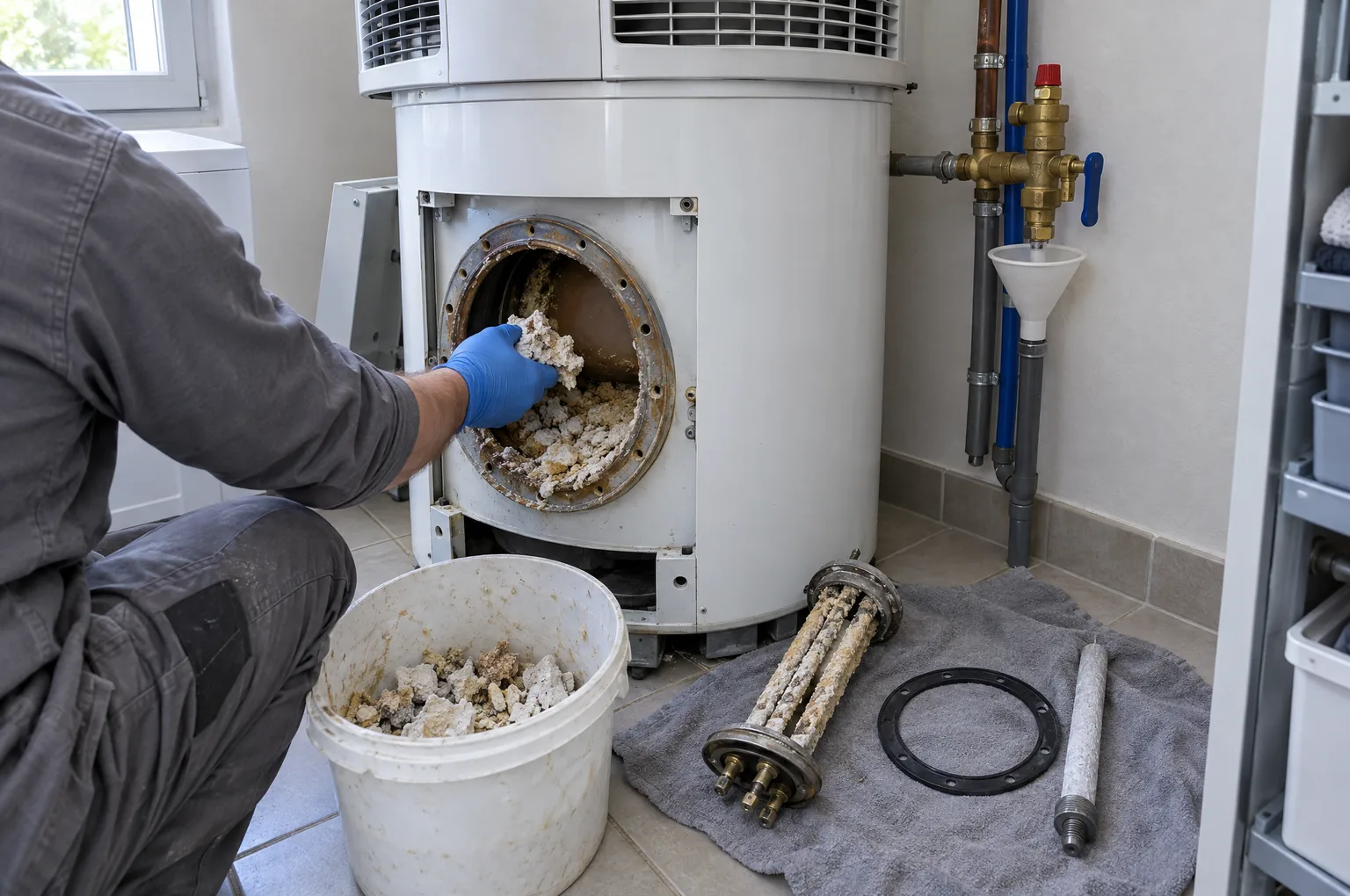 Détartrer un chauffe-eau thermodynamique : calcaire, adoucisseur et prix 2026