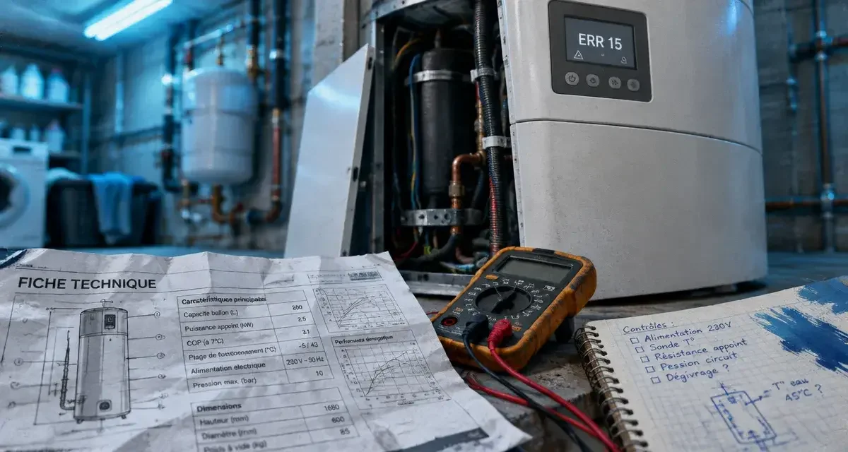 Panne de chauffe-eau thermodynamique Atlantic : diagnostic et limites de l'intervention