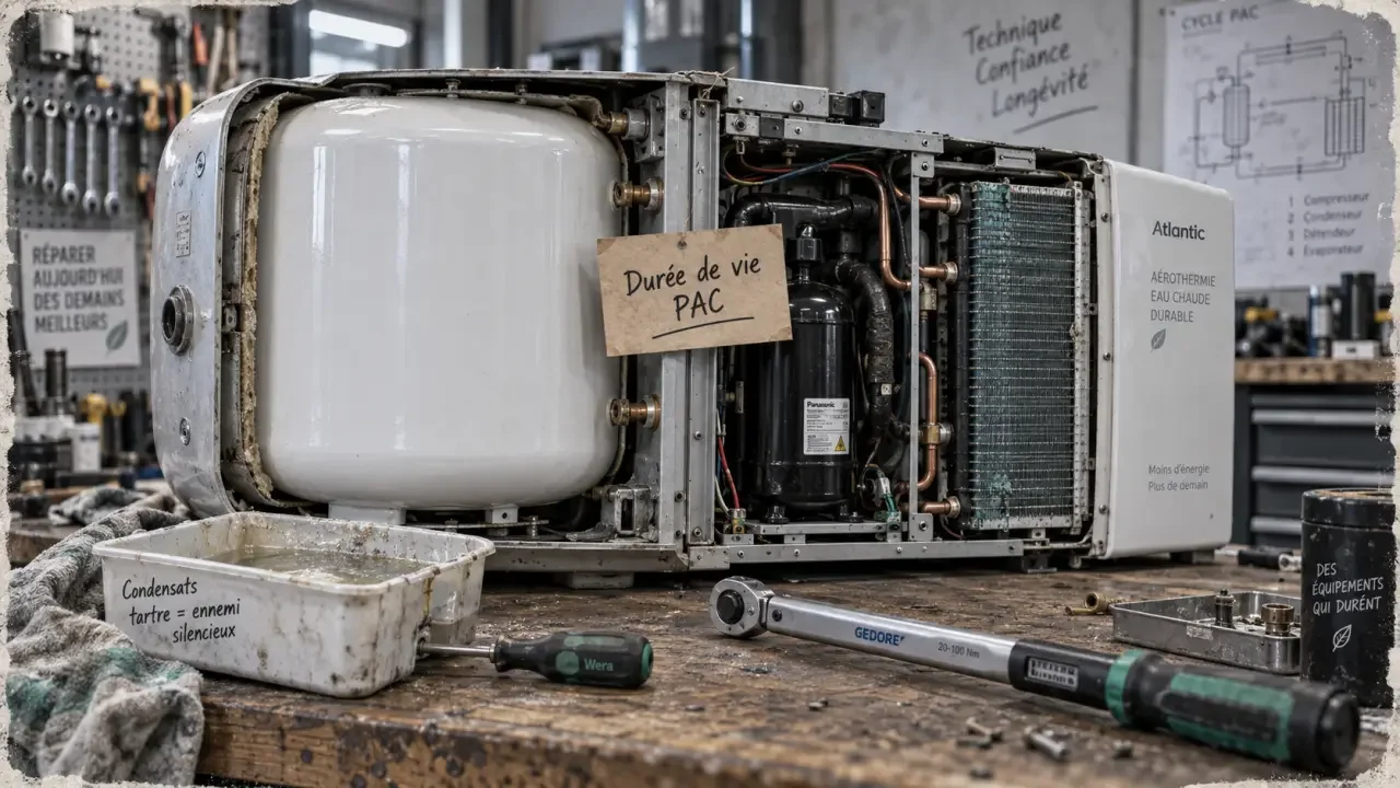 Chauffe-eau thermodynamique : 15 ans de durée de vie, les 3 erreurs qui le tuent avant l'heure