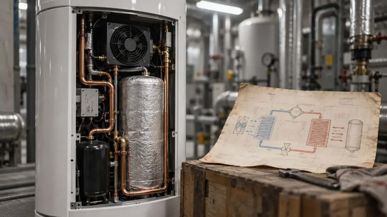 Le chauffe-eau thermodynamique récupère la chaleur de l’air pour chauffer l’eau