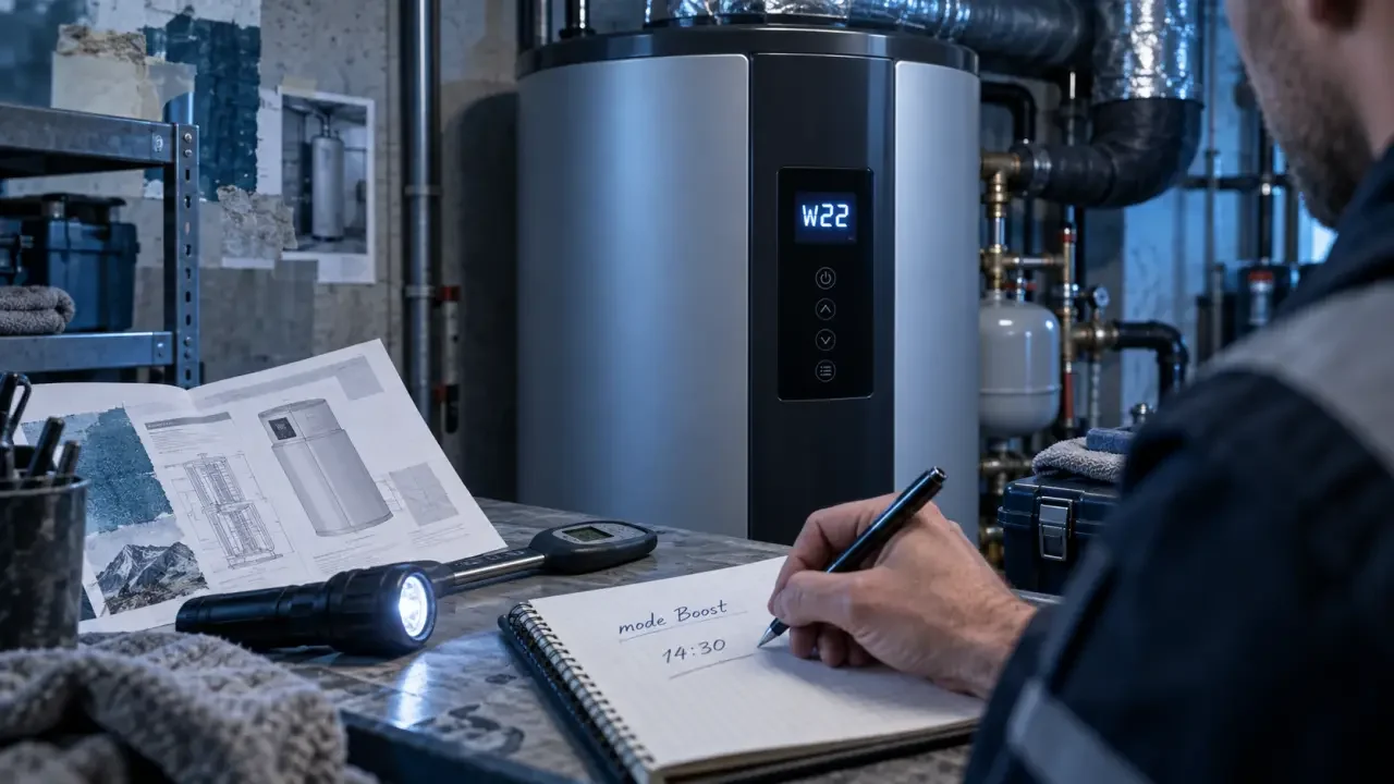 Problème de chauffe-eau thermodynamique Ariston : un code erreur est un indice, pas un diagnostic