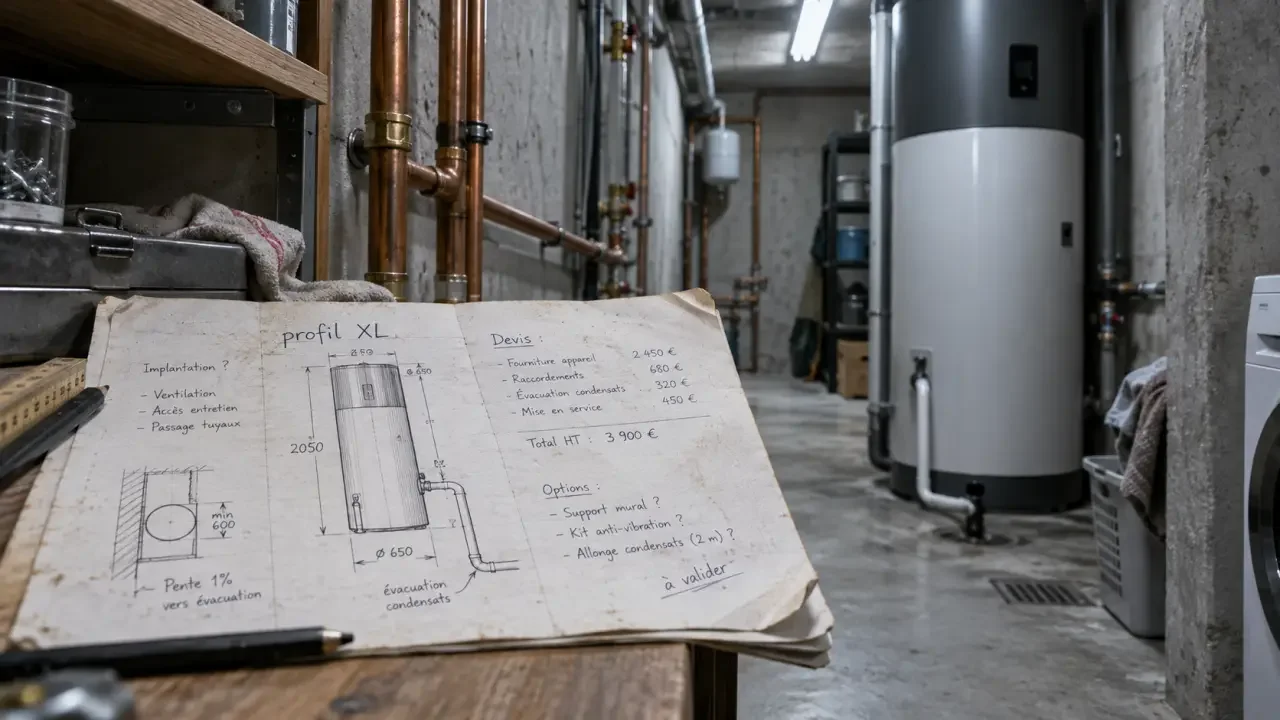 Chauffe-eau thermodynamique 270 L : le mauvais local peut annuler son intérêt